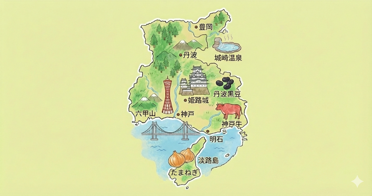 兵庫県・香住港から見る紅葉