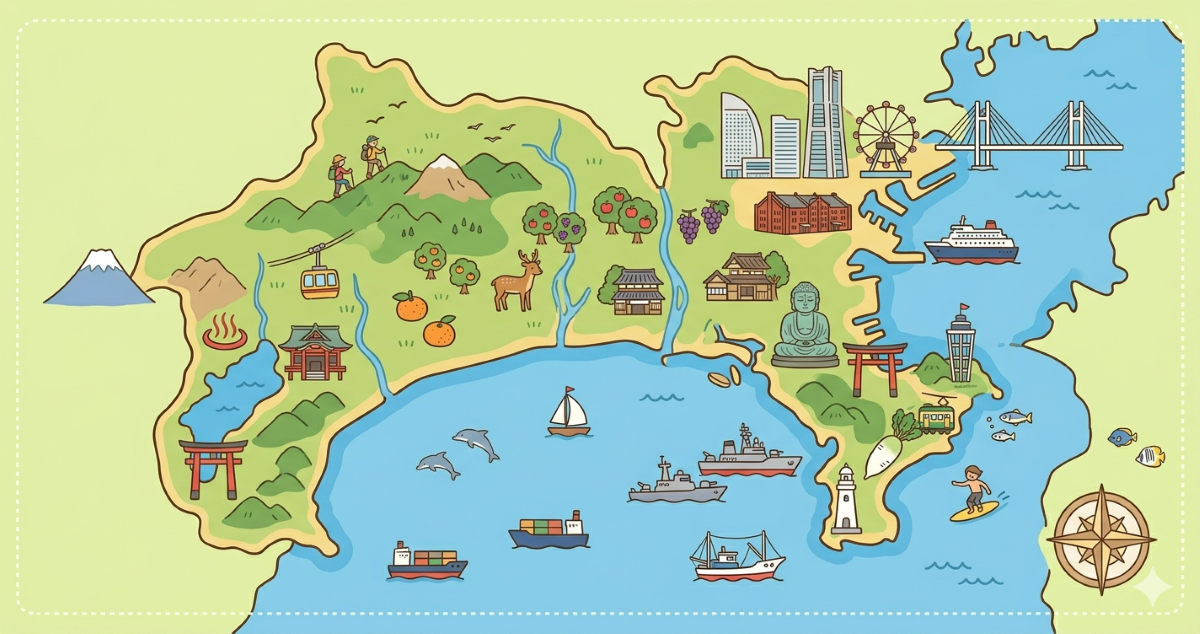 神奈川県・岩海水浴場は隠れた絶景スポット