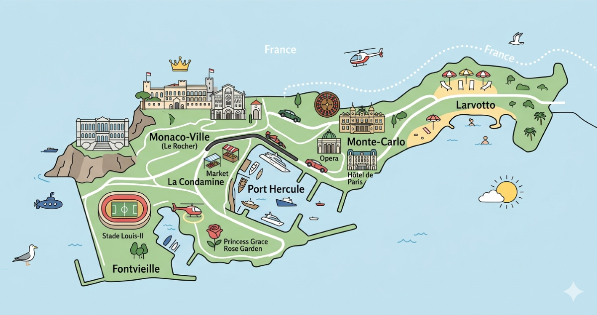 モナコ・モンテカルロ市街地コースに変わる前の風景